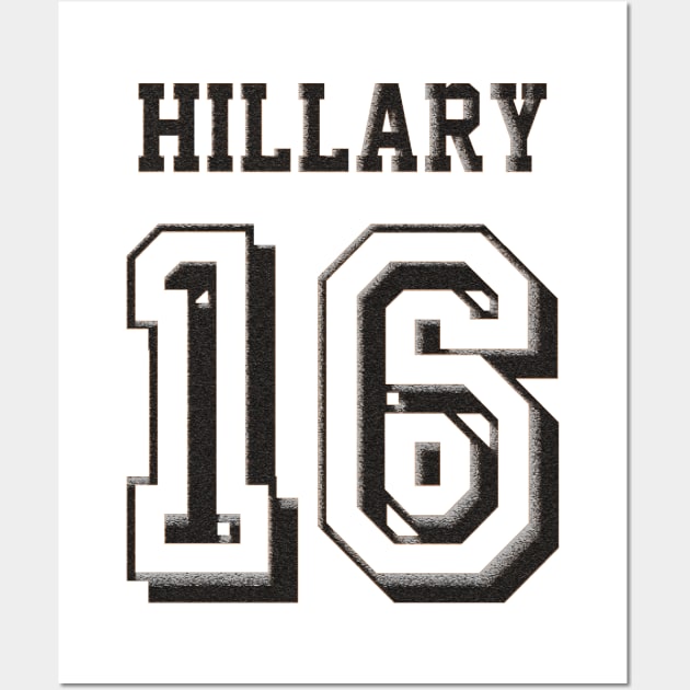 Hillary Clinton Wall Art by ESDesign